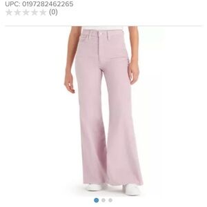 Levi’s corduroy rib cage bell bottoms in lilac/lavender